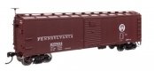 40′ Steel Boxcar with Murphy Ends - Ready to Run -- Pennsylvania Railroad 105804, HO, WalthersMainline 41067