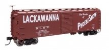 40′ Steel Boxcar with Murphy Ends - Ready to Run -- Delaware, Lackawanna & Western 47968, HO, WalthersMainline 41053
