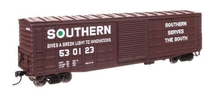 50′ Waffle Side Boxcar - Ready To Run -- Southern Railway 530123 (Youngstown Door), HO, WalthersMainline 46722