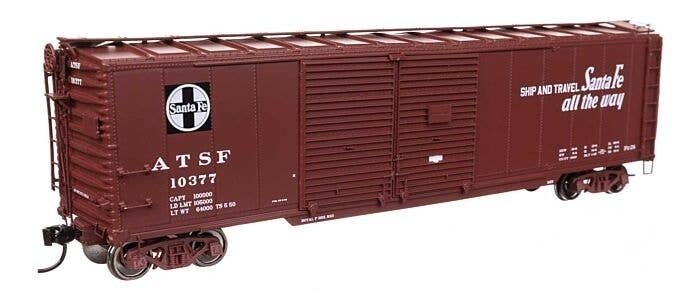 50′ AAR Double-Door Boxcar - Ready to Run -- Santa Fe 10377, HO, WalthersProto 101672