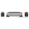 AutoFlood III Rapid Discharge Coal Hopper w/Load - Ready to Run -- GATX Capital GACX (silver, black, red), HO, Rapido Trains Inc