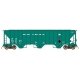 4785 PS2-CD Covered Hopper Late Version - Ready to Run -- Penn Central (Class H54B, Jade Green, Small Logo), HO, Intermountain R
