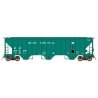 4785 PS2-CD Covered Hopper Late Version - Ready to Run -- Penn Central (Class H54B, Jade Green, Small Logo), HO, Intermountain R
