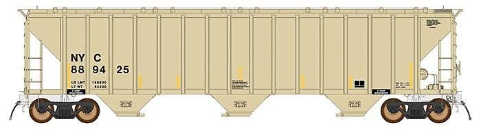 4785 PS2-CD Covered Hopper Late Version - Ready to Run -- CSX (Repaint, beige, black, Reporting Marks Only), HO, Intermountain R
