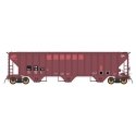 4785 PS2-CD Covered Hopper Late Version - Ready to Run -- Burlington Northern (Patched Ex-CR, Boxcar Red, black), HO, Intermount