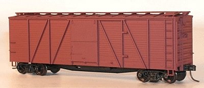 40′ 6-Panel Single-Sheathed Wood Boxcar w/Wood Doors & Steel Ends - Kit -- Undecorated, HO, Accurail Inc 7200