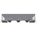 4785 PS2-CD Covered Hopper Late Version - Ready to Run -- Illinois Central (gray, white, Reporting Marks Only, HO, Intermountain