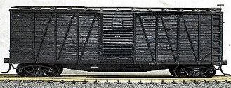 40′ Single-Sheathed Wood Boxcar w/Steel Doors & Ends - Kit -- Undecorated, HO, Accurail Inc 4500