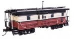 Milwaukee Road Rib Sided Caboose -- St. Maries River Railroad 995 (red, white, black oil stove), HO, WalthersProto 103660