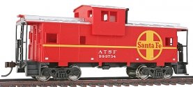 Wide-Vision Caboose - Ready to Run -- Atchison, Topeka & Santa Fe, HO, WalthersTrainline 1503