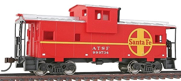 Wide-Vision Caboose - Ready to Run -- Atchison, Topeka & Santa Fe, HO, WalthersTrainline 1503