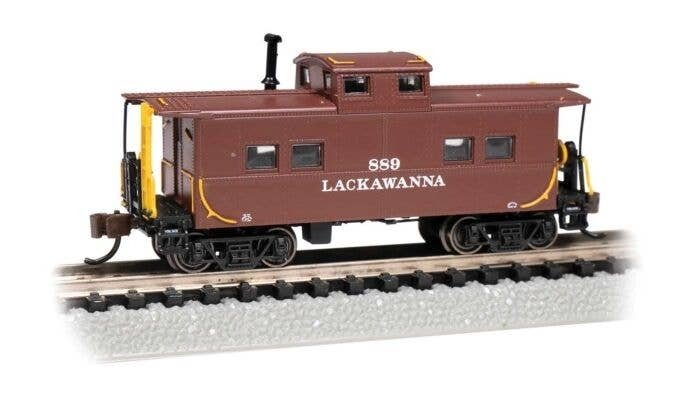 Northeast-Style Steel Cupola Caboose - Ready to Run - Silver Series(R) -- Delaware, Lackawann, N, Bachmann Industries 16868