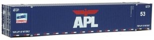 53′ Singamas Corrugated-Side Container - Ready to Run -- American President Lines (blue, whi, HO, Walthers SceneMaster 8511