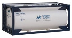 20′ Tank Container - Kit -- Twinstar Leasing, HO, Walthers SceneMaster 8106