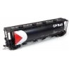 MIL 3800 Cylindrical Covered Hopper - Ready to Run -- Canadian Pacific 3 (black, red, white Small Early Multimark Logo), HO, Rap