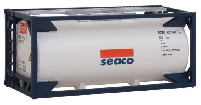 20′ Tank Container - Kit -- SEACO, HO, Walthers SceneMaster 8101