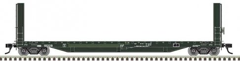 51`6` Bulkhead Flatcar - Ready to Run - Master(R) -- Indiana Harbor Belt 18325 (blac, HO, Atlas Model Railroad Co. 20007104