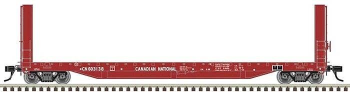51`6` Bulkhead Flatcar - Ready to Run - Master(R) -- Canadian National 603138 (Boxca, HO, Atlas Model Railroad Co. 20007094