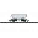 Type Tds Dump Car with Hinged Roof - Ready to Run - Minitrix -- Armita Wagons (Era IV, gray, black), N, Trix 18907