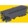 AAR 50-Ton Offset 2-Bay Open Hopper w/Enterprise Latches -- Undecorated, HO, Kadee Quality Products 7501