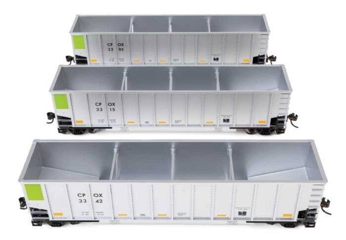 50′ Bethgon Coalporter Gondola 3-Pack - Ready to Run -- CPOX 3305, 3315, 3342, HO, WalthersMainline 55914