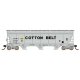 ACF 4650 Cubic Foot 3-Bay Covered Hopper - Ready to Run -- Cotton Belt (light gray, black lettering), HO, Intermountain Railway 