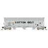 ACF 4650 Cubic Foot 3-Bay Covered Hopper - Ready to Run -- Cotton Belt (light gray, black lettering), HO, Intermountain Railway 