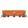 ACF 4650 Cubic Foot 3-Bay Covered Hopper - Ready to Run -- Far-Mar-Co (orange, black, brown), HO, Intermountain Railway Company 