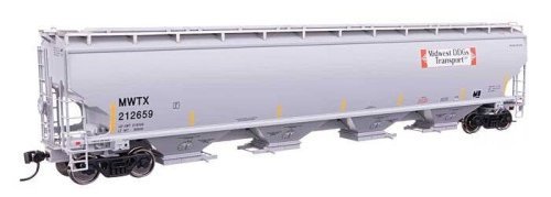 67′ Trinity 6351 4-Bay Covered Hopper - Ready to Run -- Midwest DDG Transport MWTX 212659, HO, WalthersProto 110322