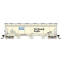 ACF 4650 Cubic Foot 3-Bay Covered Hopper - Ready to Run -- Dry Branch Kaolin ACFX (1996 Scheme, pale yellow, blue, black), HO, I