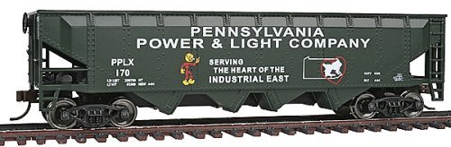 Offset Quad Hopper - Ready To Run -- Pennsylvania Power & Light PPLX 170, HO, WalthersTrainline 1659