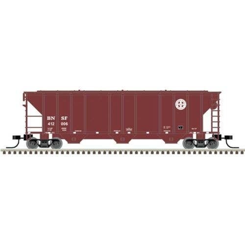 PS-2 4427 3-Bay Covered Hopper - Ready to Run - Master(R) -- BNSF Railway 412006 (Box, N, Atlas Model Railroad Co. 50006784