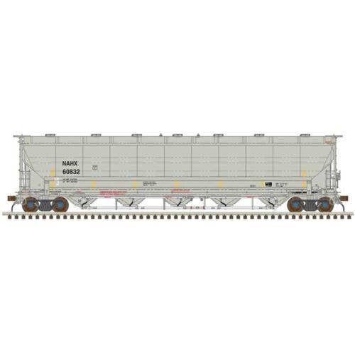 Trinity 5660 PD Covered Hopper - Ready to Run -- GE Rail Services NAHX 60861 (gray, , HO, Atlas Model Railroad Co. 20007497