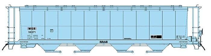 59′ Cyln Cvrd Hopp WGR, N, Intermountain Railway Company 65140