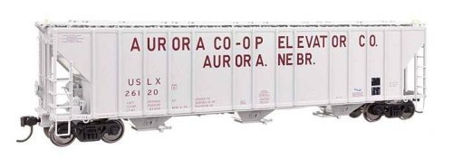55′ Evans 4780 Covered Hopper - Ready To Run -- Aurora Coop USLX 26120, HO, WalthersProto 106179