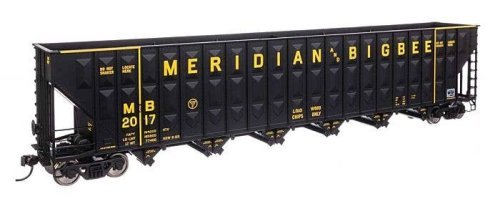 73′ Greenville 7,000 Cubic Foot Wood Chip Hopper - Ready to Run -- Meridian & Bigbee 2017, HO, WalthersMainline 56352