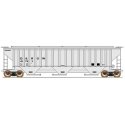 Trinity Rib-Side Covered Hopper - Ready to Run -- Denver & Rio Grande Western (gray, reporting marks only), HO, Intermountain Ra