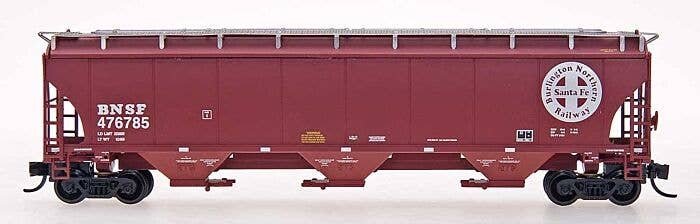 Trinity 5161 Cubic Foot Covered Hopper - Ready to Run -- Burlington Northern Santa Fe (Boxcar Red, Circle/Cross Logo), N, Interm