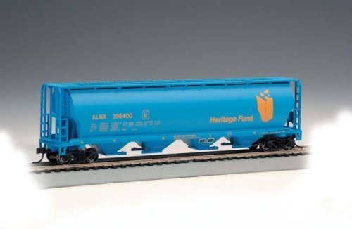 Canadian Cylindrical 4-Bay Grain Hopper - Ready to Run - Silver Series(R) -- Alberta Heritag, HO, Bachmann Industries 19139