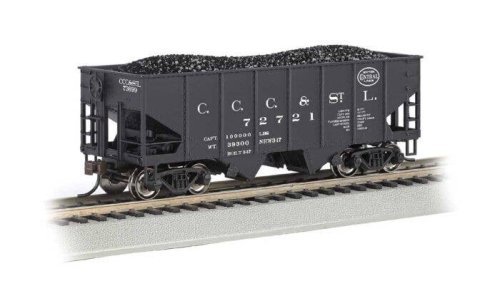 USRA 55-Ton Outside-Braced Hopper with Load - Ready to Run - Silver Series(R) -- New York Ce, HO, Bachmann Industries 19517