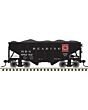 55-Ton Fishbelly Hopper with Load - Ready to Run -- Reading 65269 (black, red), N, Atlas Model Railroad Co. 50007222