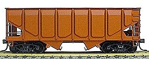 55-Ton Panel-Side 2-Bay Hopper - Kit -- Undecorated, HO, Accurail Inc 2800