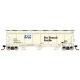 ACF 4650 Cubic Foot 3-Bay Covered Hopper - Ready to Run -- Fdry Branch Kaolin ACFX (light yellow, black, blue, white), N, Interm