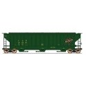 PS2CD 4750 Cubic Foot 3-Bay Covered Hopper - Ready to Run -- Chicago & North Western (green, black, Employee Owned Logo on Plate
