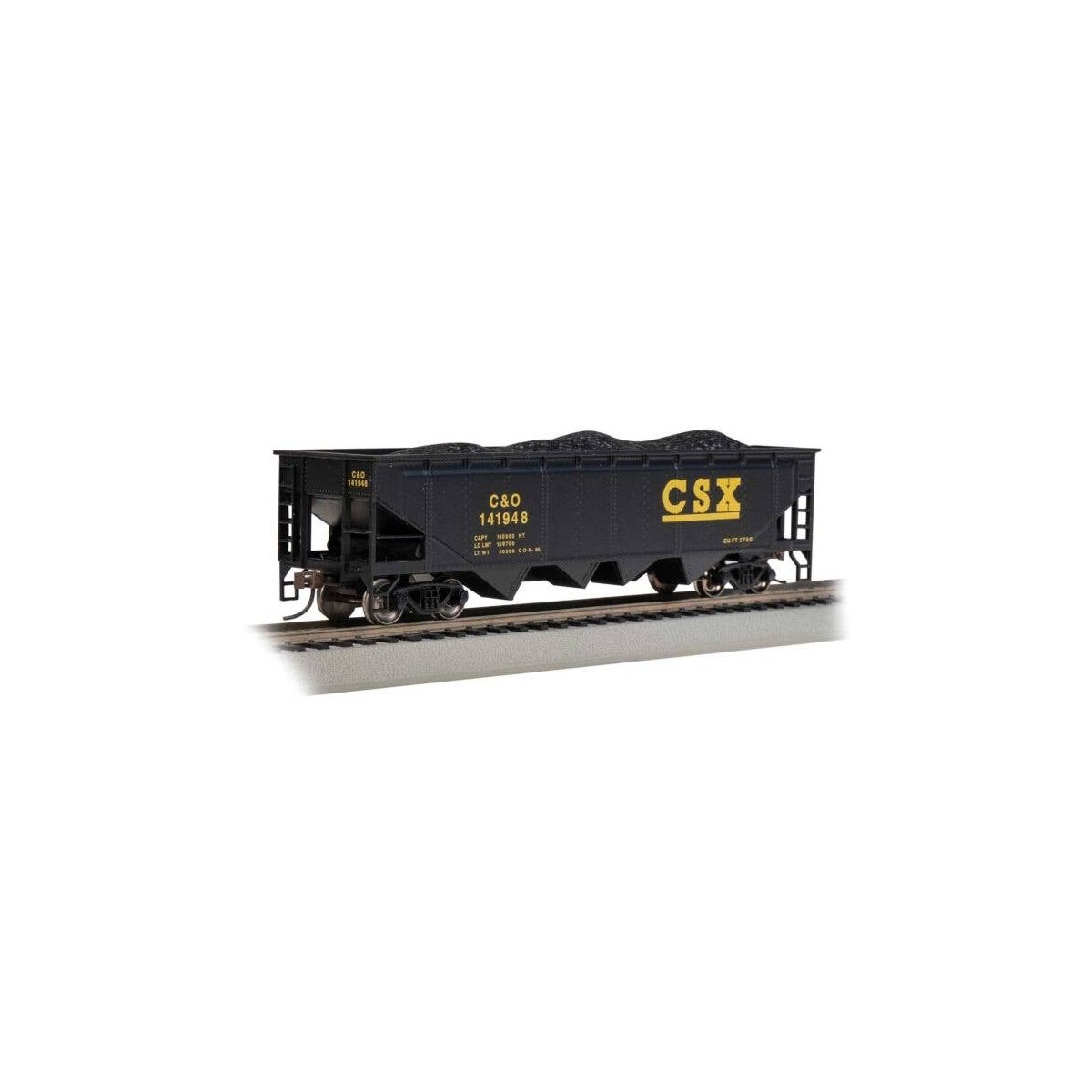 40′ Quad Hopper - Ready to Run - Silver Series(R) -- CSX Transportation, HO, Bachmann Industries 17618