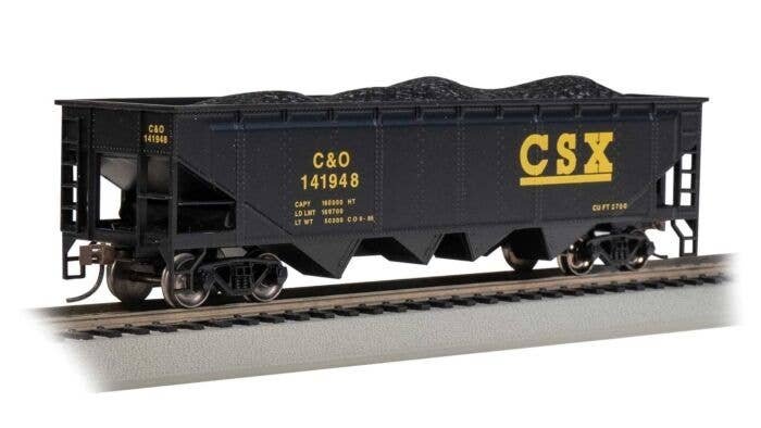40′ Quad Hopper - Ready to Run - Silver Series(R) -- CSX Transportation, HO, Bachmann Industries 17618