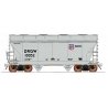 ACF 2-Bay Center-Flow Covered Hopper - Ready to Run -- Union Pacific (gray, SP or DRGW Reporting Marks, Building America Logo), 