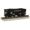 USRA 55-Ton Outside-Braced Hopper with Load - Ready to Run - Silver Series(R) -- Interstate 5612 (black), HO, Bachmann Industrie