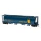 59′ 4-Bay Cylindrical Covered Hopper - Trough Hatch Version - Ready to Run -- ALPX Alberta Heritage Fund (Blue w/gold Letterin