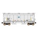 Trinity 3281 2-Bay Covered Hopper - Ready to Run -- Suntrust Leasing SRFX (gray, yellow Conspicuity Markings), N, Intermountain 